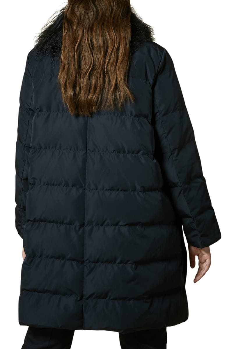 Marina Rinaldi Perfetto Puffer Jacket with Removable Faux Fur Collar, Alternate, color, 