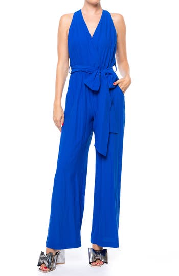 MEGHAN LA MEGHAN LA DISCO STRAIGHT LEG JUMPSUIT