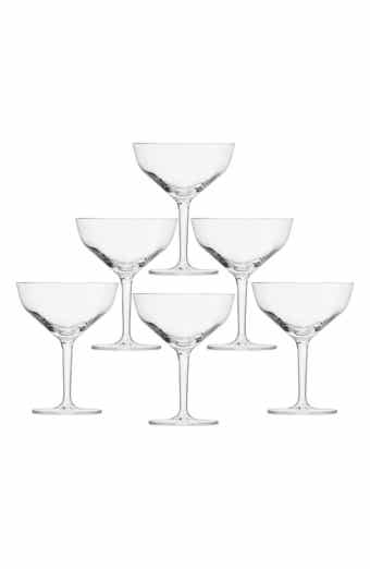 Basic Bar Set of 6 Martini Glasses