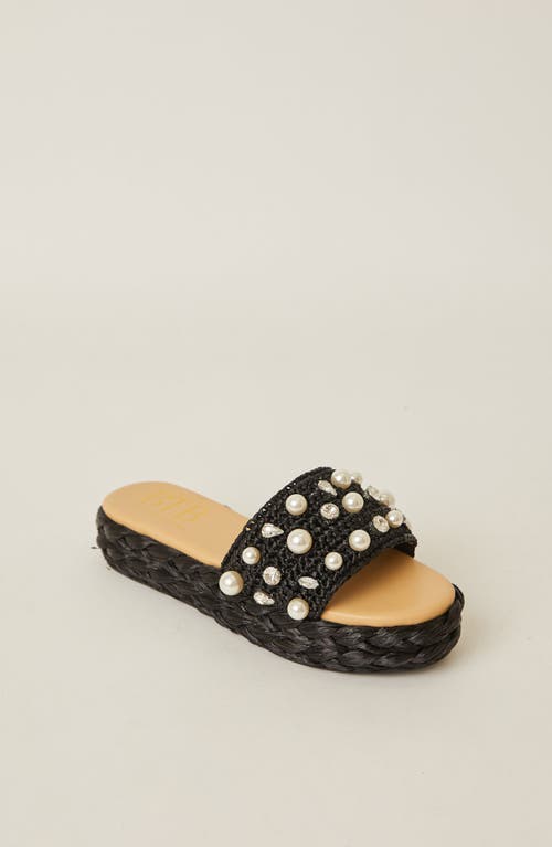 Btb Los Angeles Kota Crystal Espadrille In Black