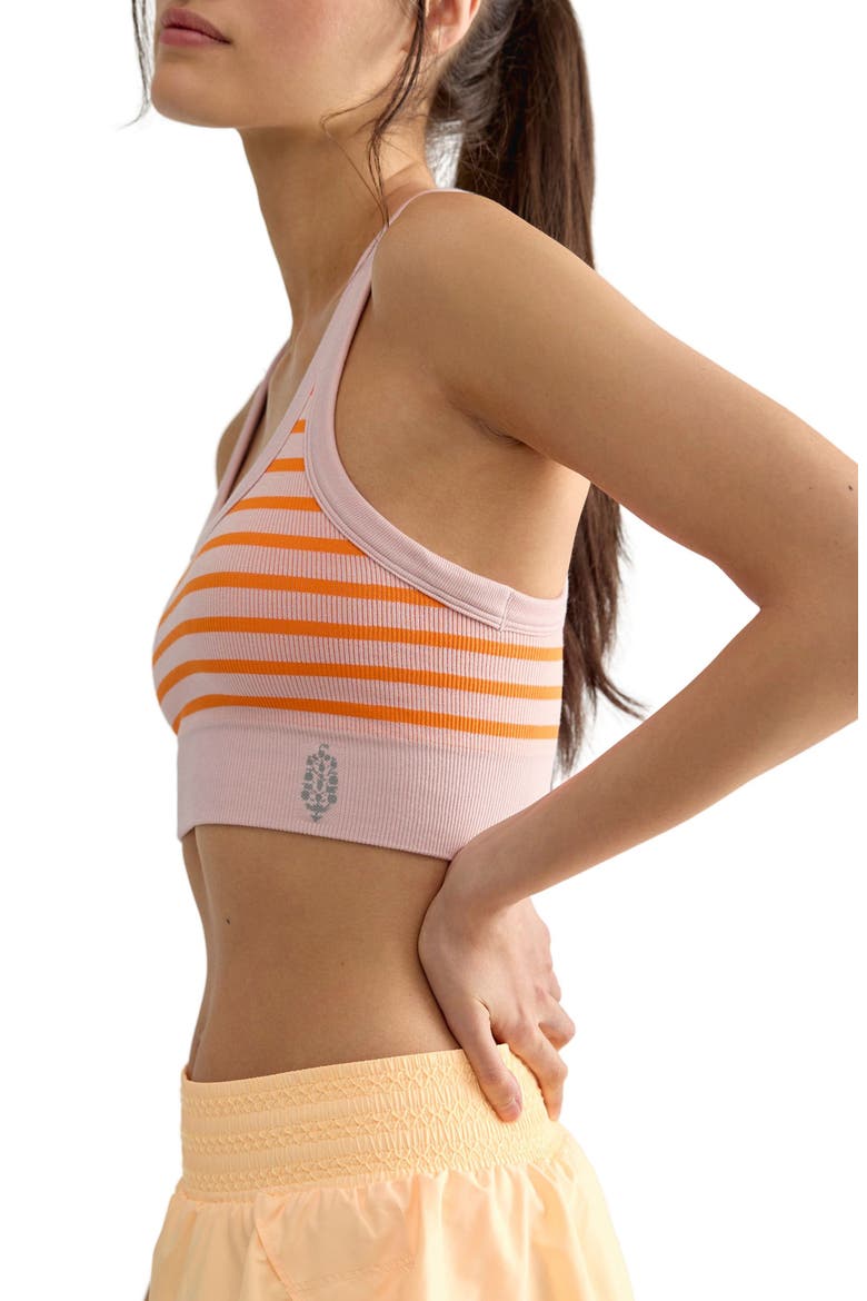 FP Movement Stripe Go To Sports Bra, Alternate, color, BURNING UP COMBO