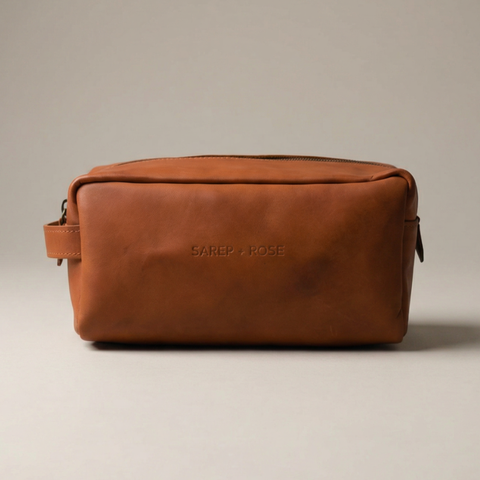 Leather Toiletry Wash Bag