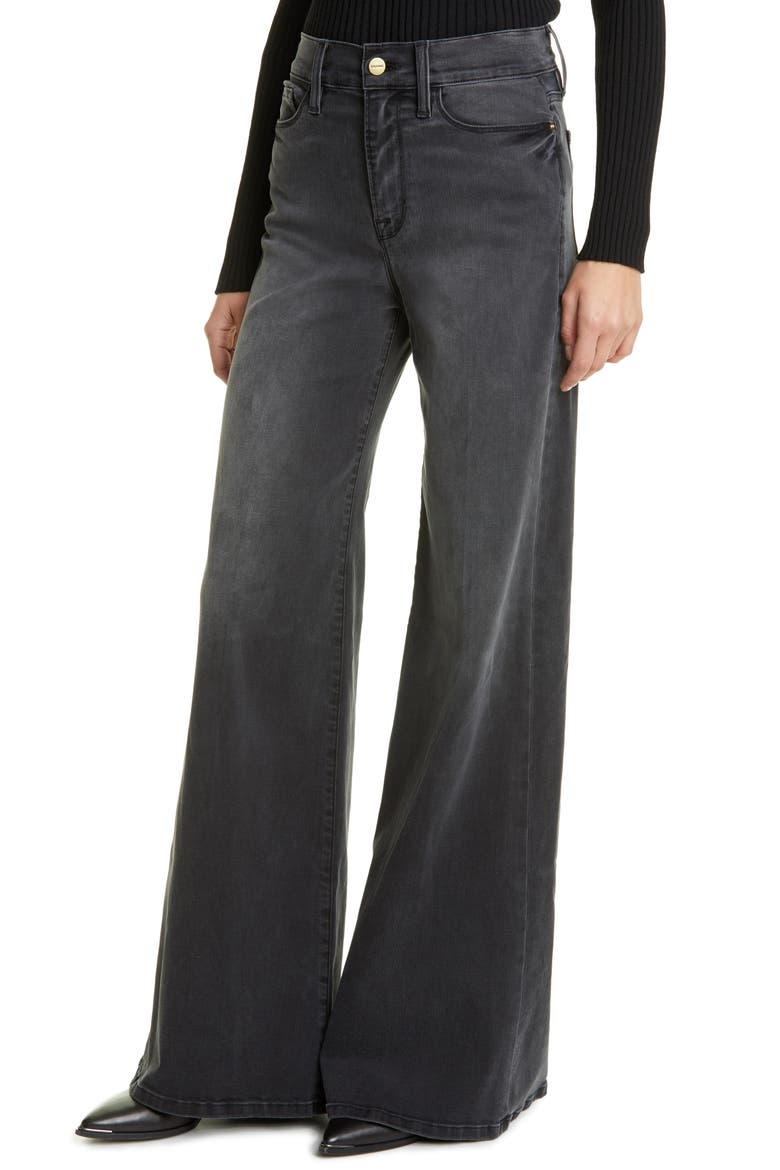 Le Palazzo High Waist Wide Leg Jeans, Alternate, color, MARDEL