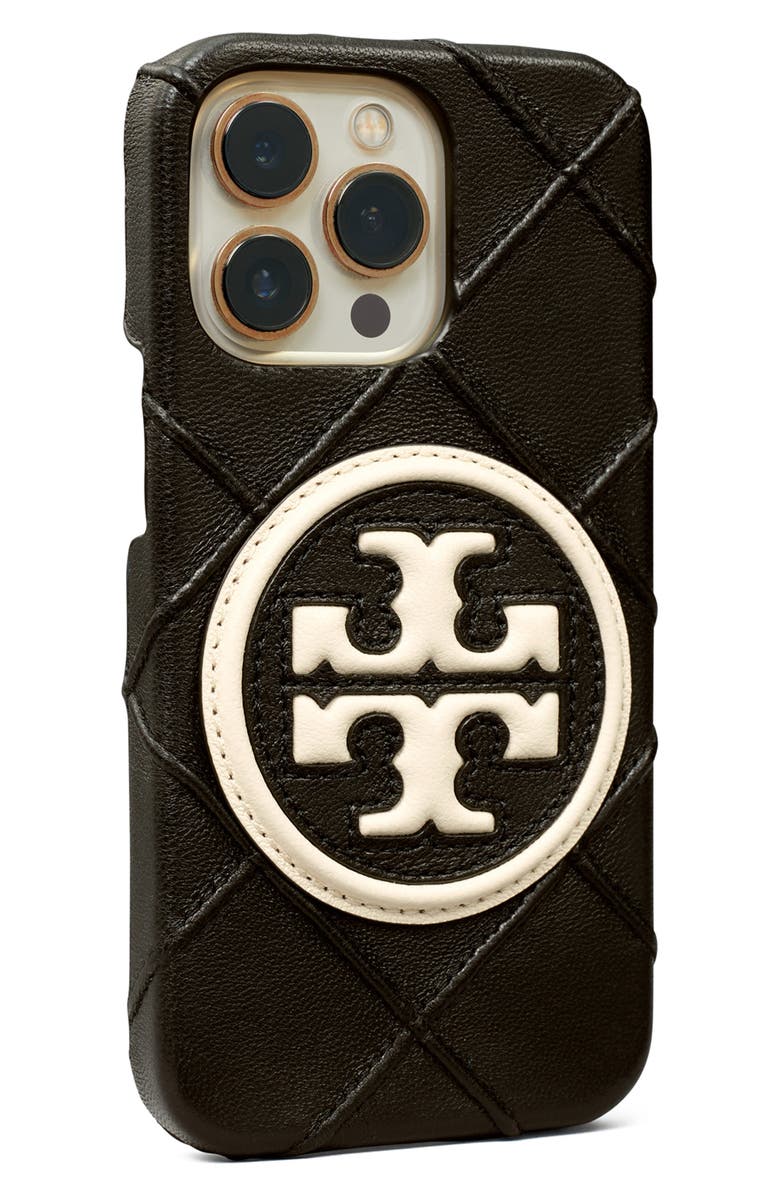 Tory Burch iPhone 13 Pro Fleming Soft Leather Case, Alternate, color,