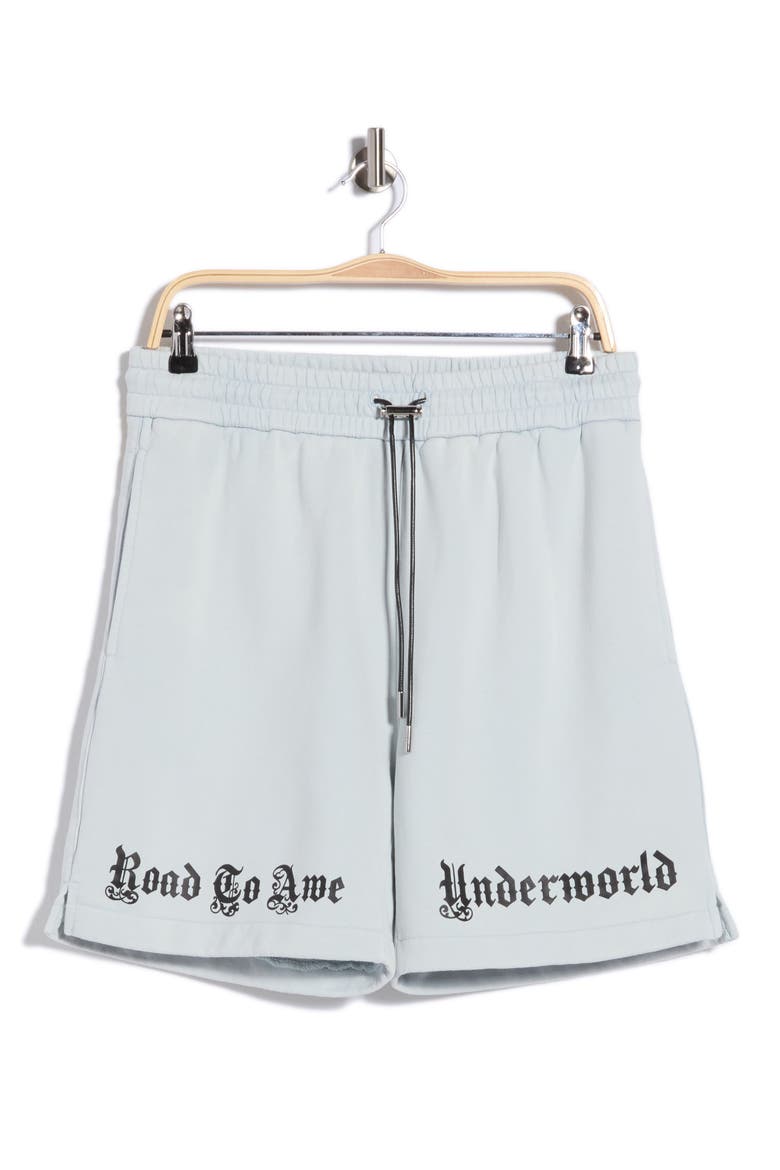 Clyde Drawstring Shorts, Alternate, color, SPIRIT BLUE UNDERWORLD