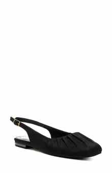 Rag & Co Cheeni Satin Slingback Flat