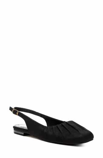 Rag & Co Cheeni Satin Slingback Flat