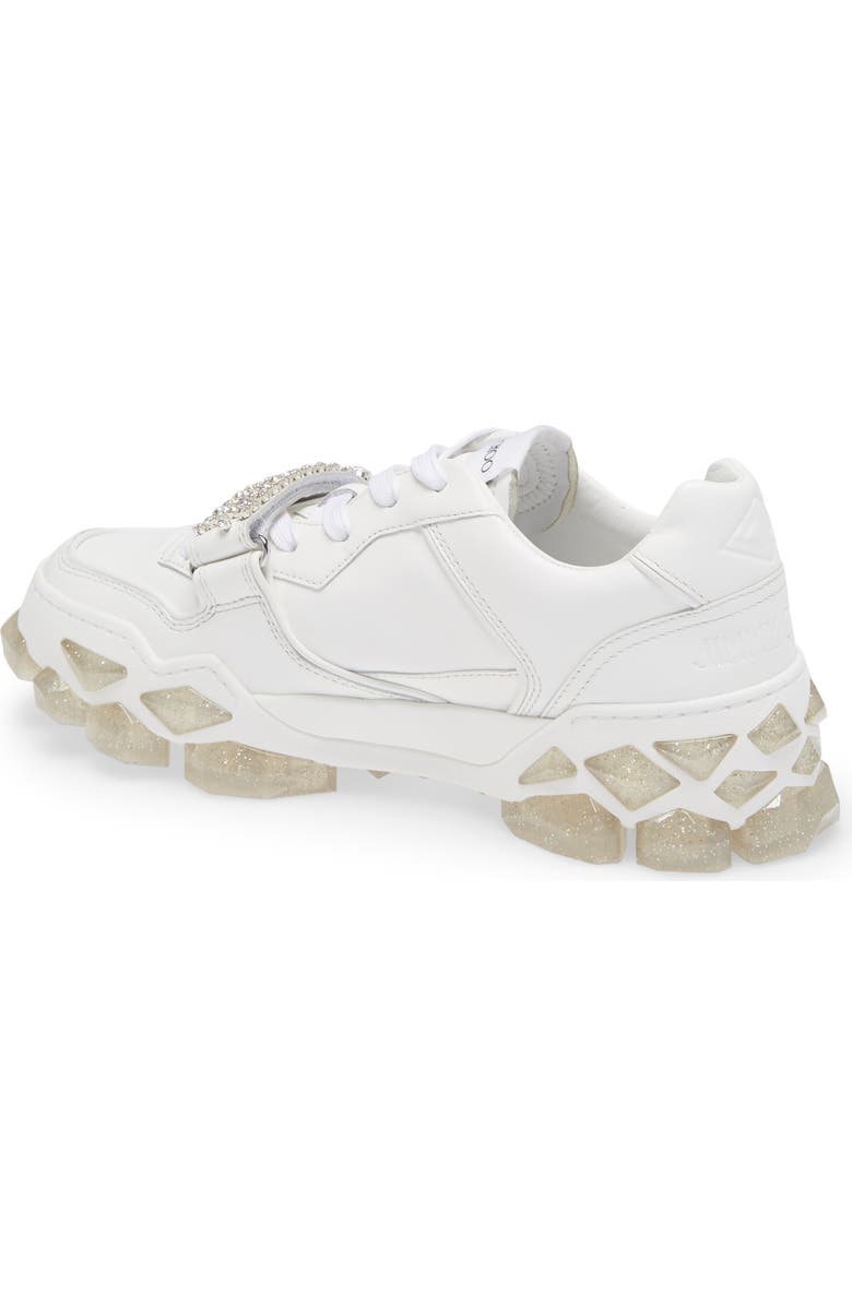 Jimmy Choo Crystal Embellished Low Top Sneaker, Alternate, color,