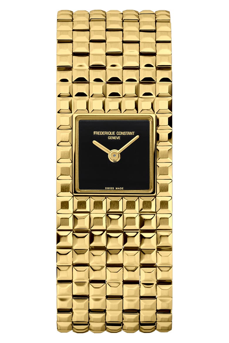 Classics Manchette Bracelet Watch, 25.7mm x 20mm, Main, color, GOLD-TONE
