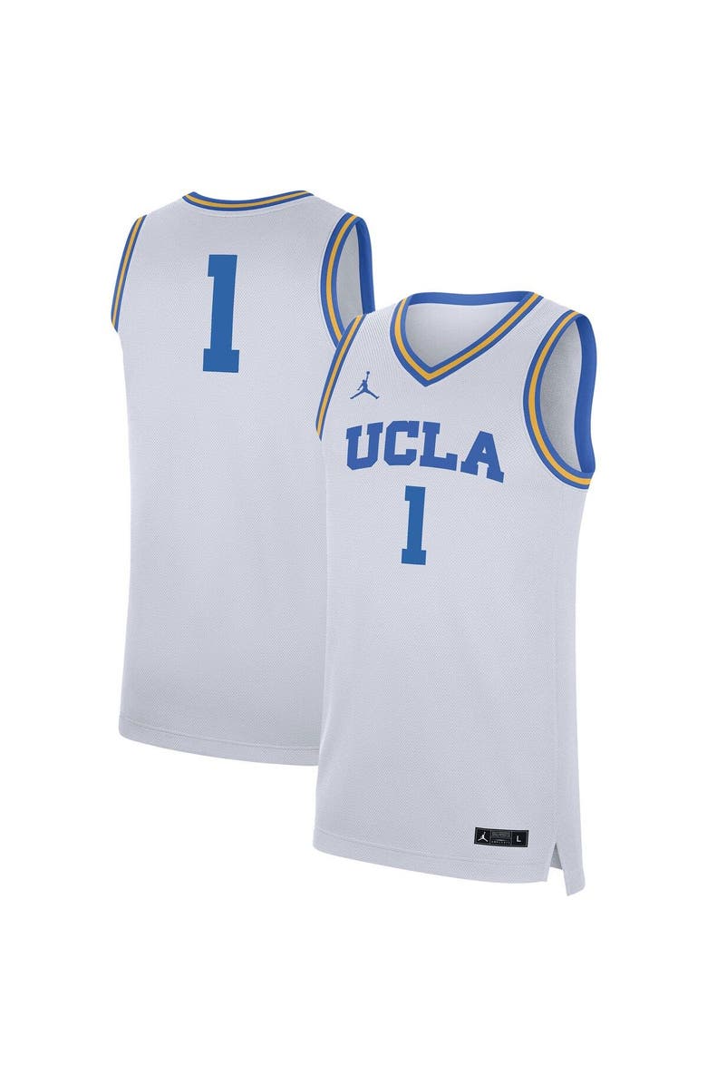 Jordan Brand Men's Jordan Brand #1 White UCLA Bruins Replica Jersey, Main, color, White