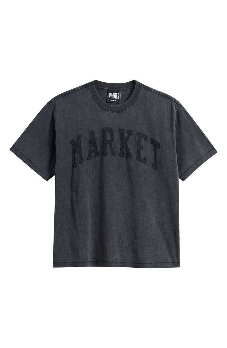 MARKET Arc Logo Appliqué T-Shirt, Main, color, Black