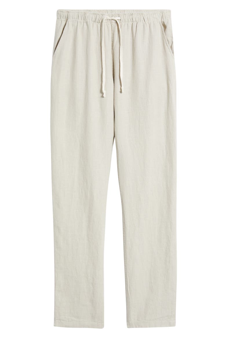 Bo Linen Drawstring Pants, Alternate, color, BONE