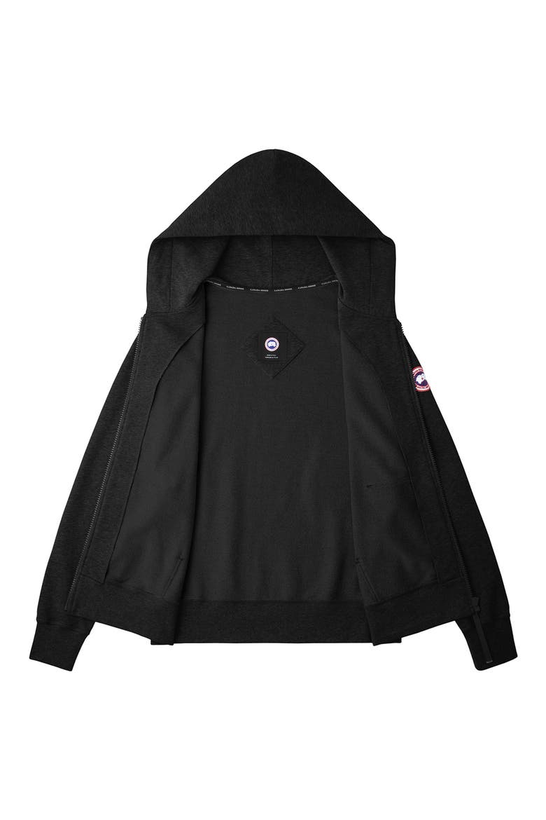 Huron Full Zip Hoodie, Alternate, color, BLACK - NOIR