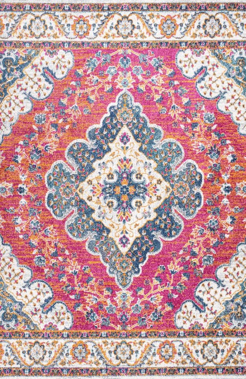 Jonathan Y Bohemian Flair Boho Vintage Medallion Area Rug In Red