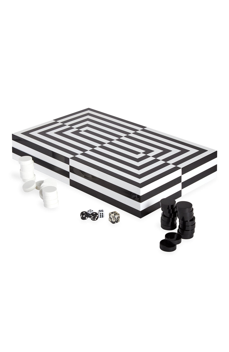 Jonathan Adler Op Art Backgammon Set, Alternate, color, 