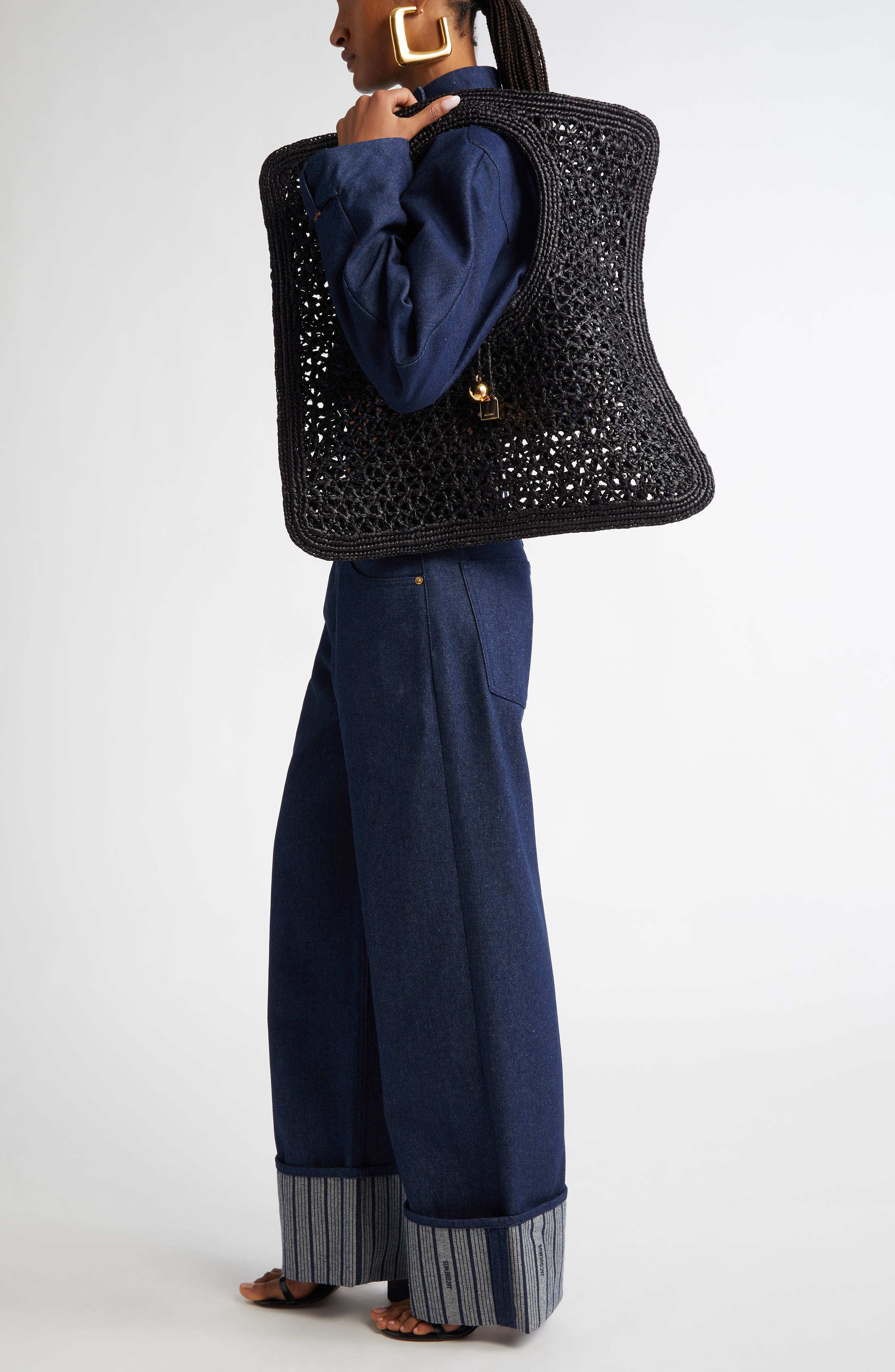 Jacquemus Le Spiaggia Square Bag, Alternate, color, 