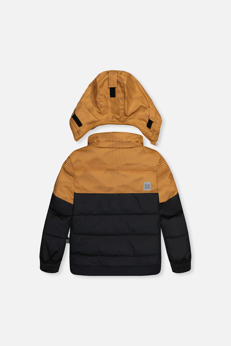 Reinforced Jacket & Pants Neckwarmer Two Piece Snowsuit, Alternate, color, Brown and Black