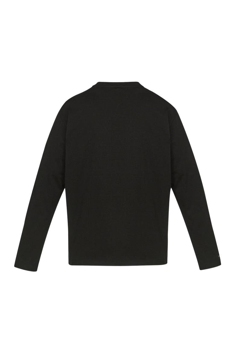 Essential Laurel Logo Shirt in Organic Cotton, Alternate, color, Black