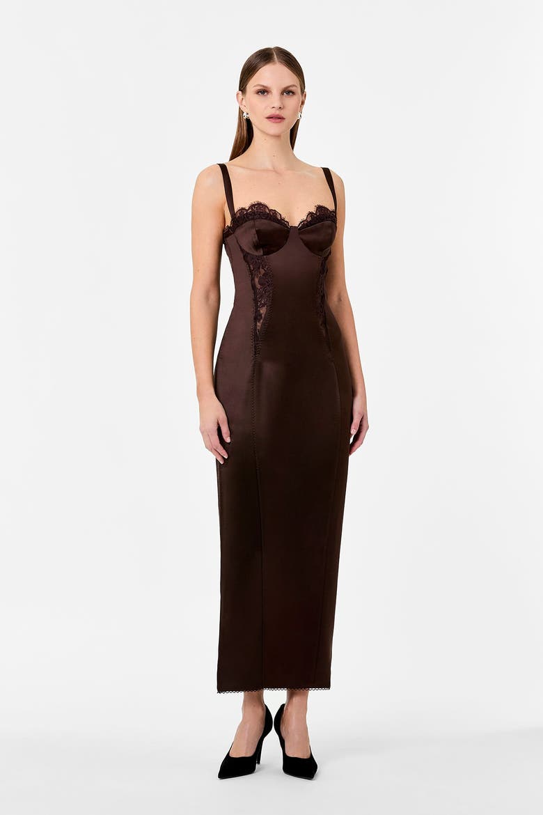 Dominique Dress, Alternate, color, ESPRESSO