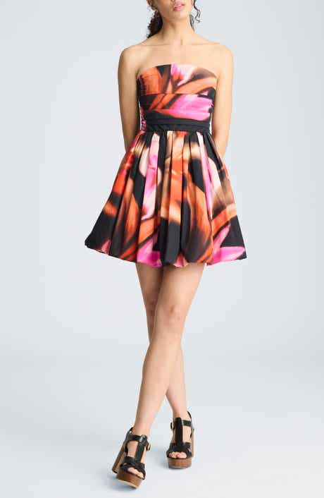 Ruched Strapless Minidress