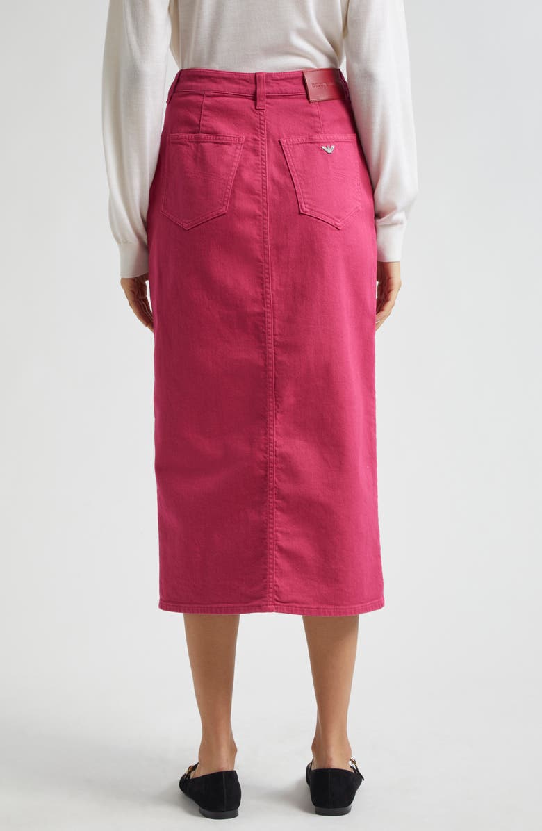 Emporio Armani Denim Midi Skirt, Alternate, color, 