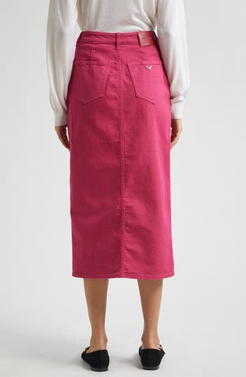 Emporio Armani Denim Midi Skirt | Nordstrom