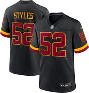 Nike Men's Nike Sonny Styles Black Washington Commanders Game Player Jersey