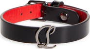 Christian Louboutin CL Logo Leather Bracelet