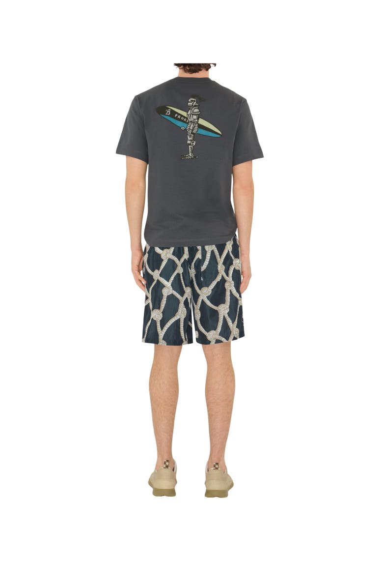 Burberry Knot Nylon Shorts, Alternate, color, Magnet