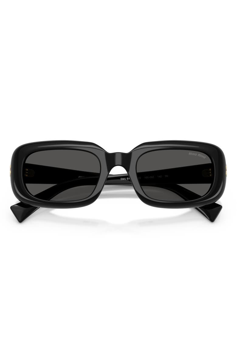 Miu Miu 52mm Rectangular Sunglasses, Alternate, color,