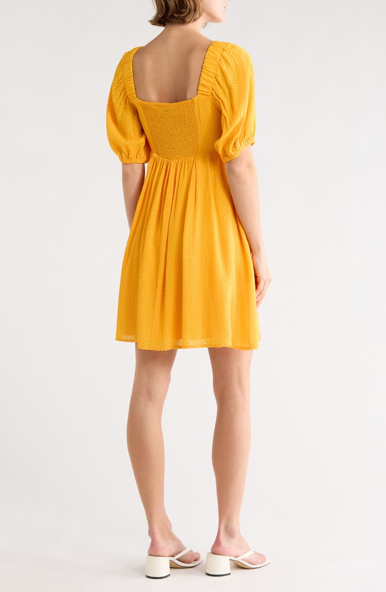 FRNCH Emy Puff Sleeve Fit & Flare Dress, Alternate, color, Mangue