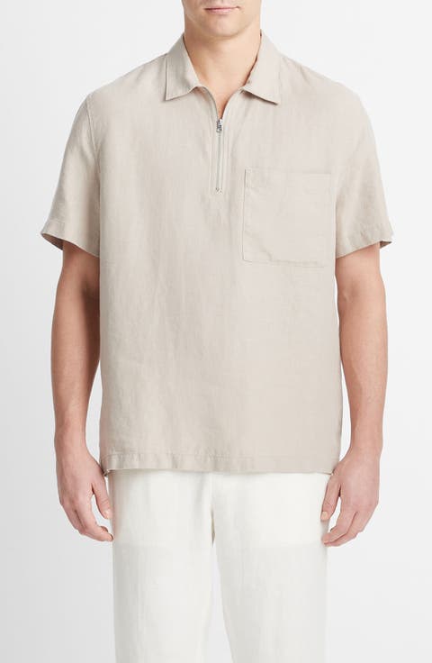 Quarter Zip Short Sleeve Shirt