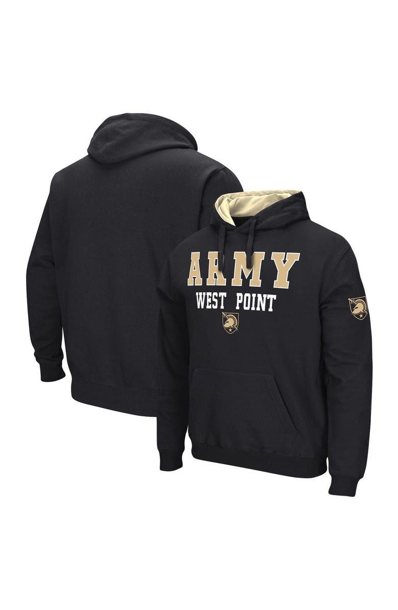 COLOSSEUM Men's Colosseum Black Army Black Knights Sunrise Pullover Hoodie, Main, color, Black