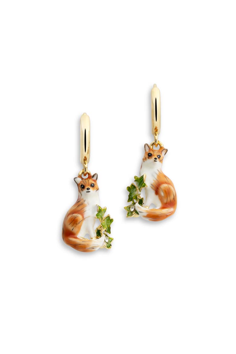 Fox & Ivy Huggie Earrings, Alternate, color, Fox & Ivy