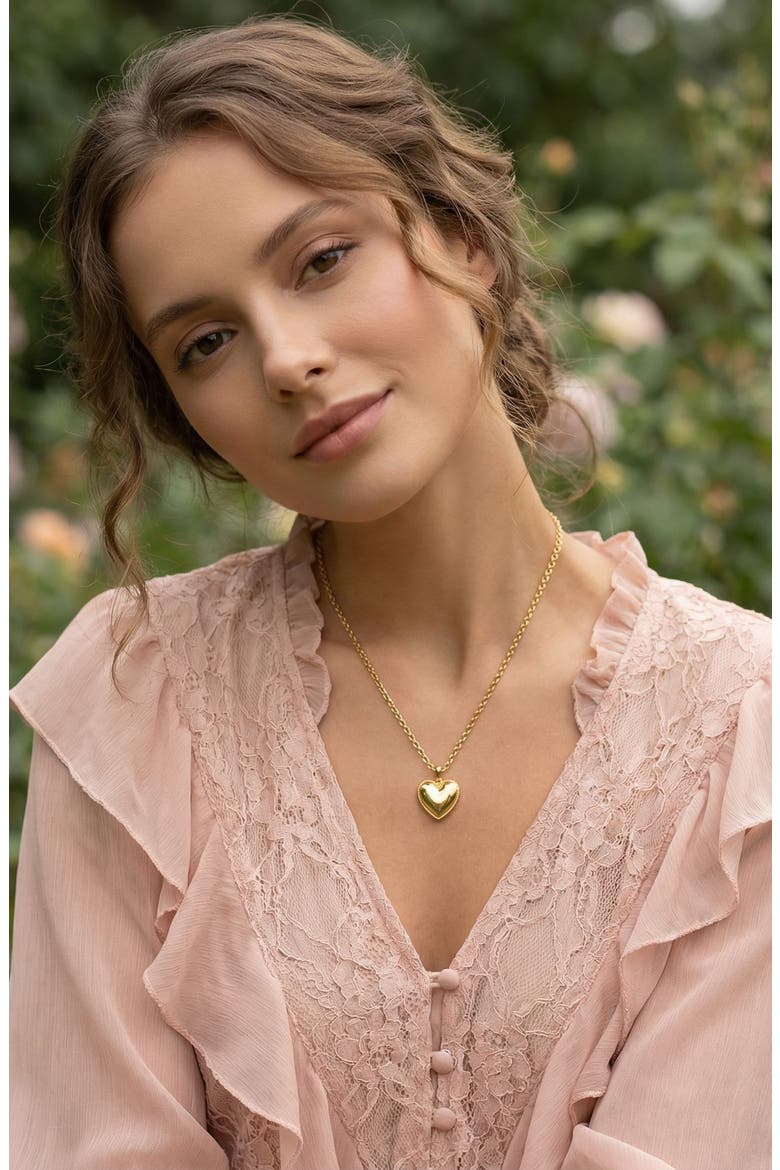 Heart Pendant Necklace, Alternate, color, GOLD