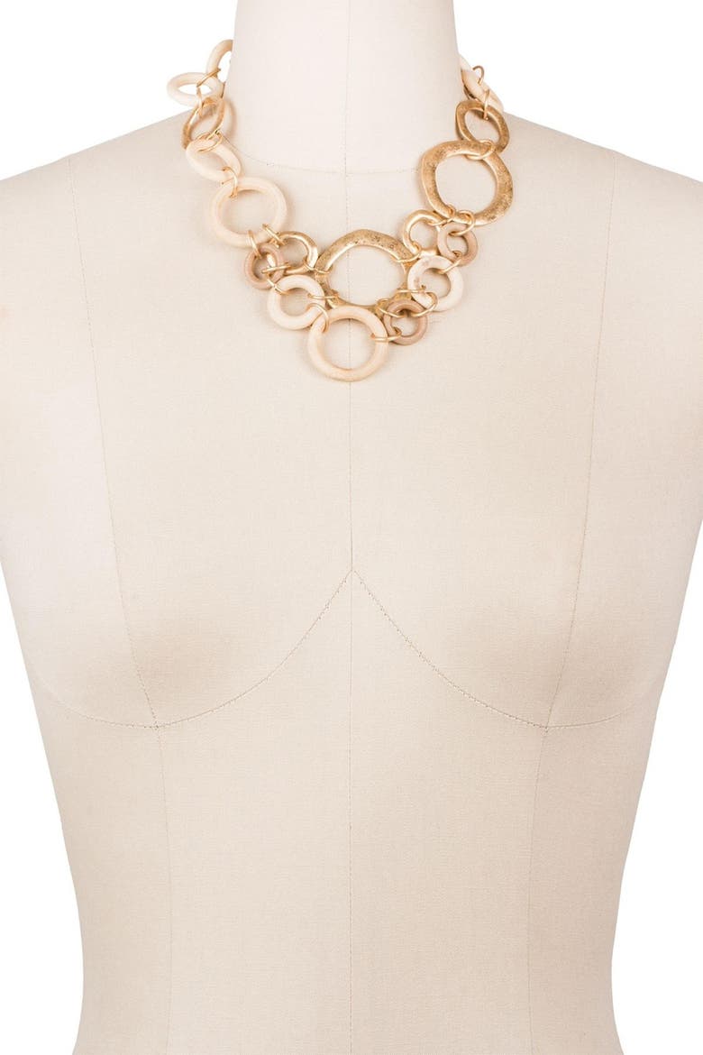 Zuri Link Necklace, Alternate, color, NATURAL