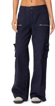 EDIKTED Kimmie Wide Leg Cargo Pants
