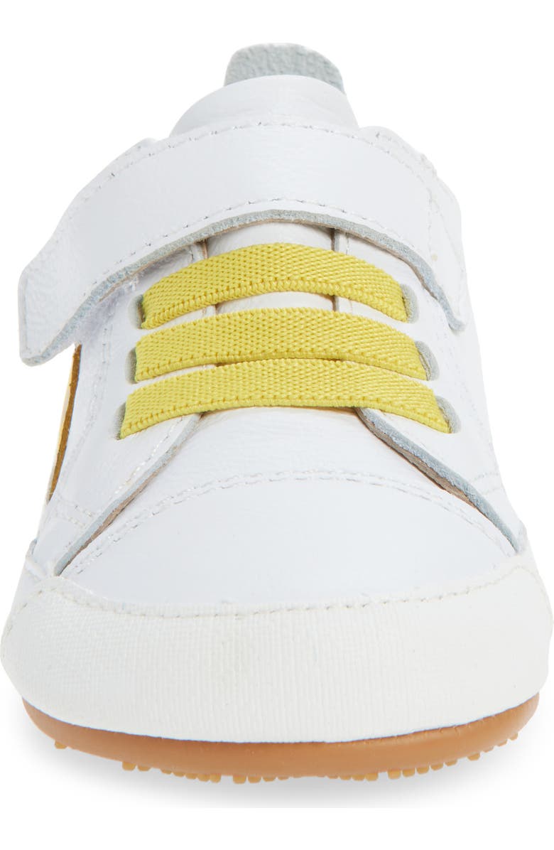 OLD SOLES Kids' Smiley Sneaker, Alternate, color, Snow / Yellow