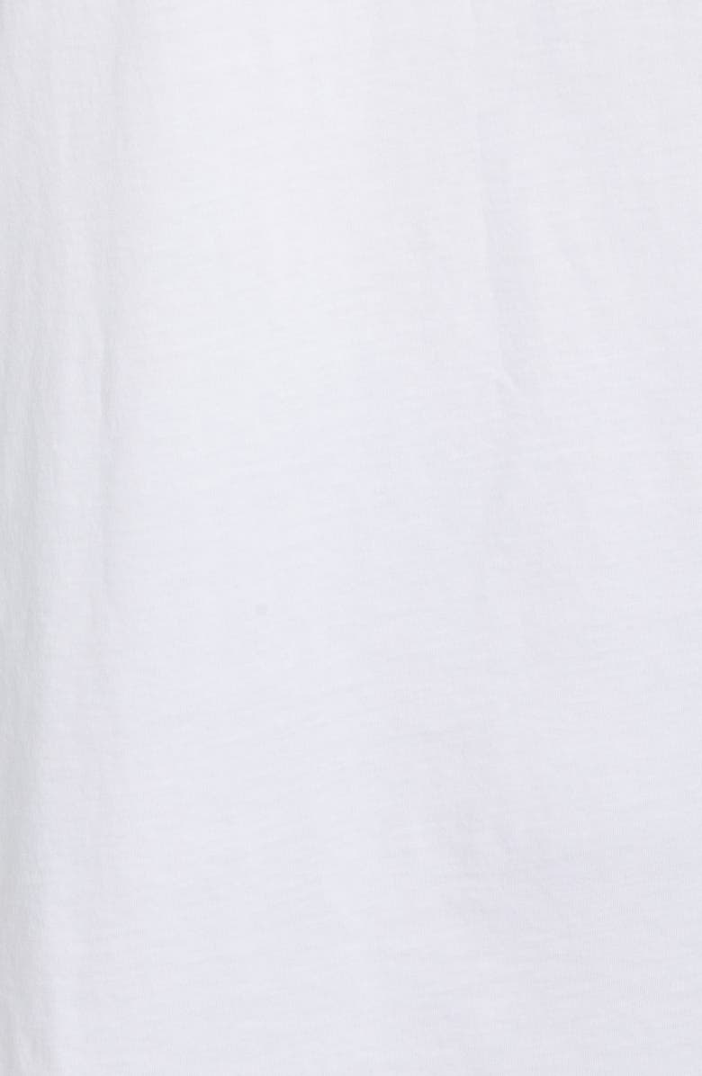 KARL LAGERFELD PARIS Flocked Stacked Logo Cotton Tee, Alternate, color, 