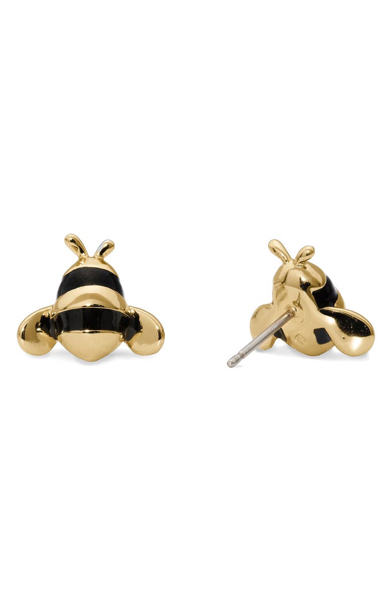 Kate Spade New York bee stud earrings, Alternate, color, Gold Multi
