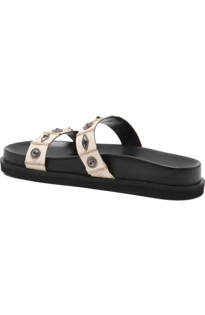 Free People Findings Slide Sandal, Alternate, color, Bone Leather