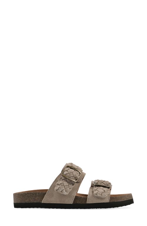 Cliffs By White Mountain Hey Hey Slide Sandal In Sandal Wood Suede