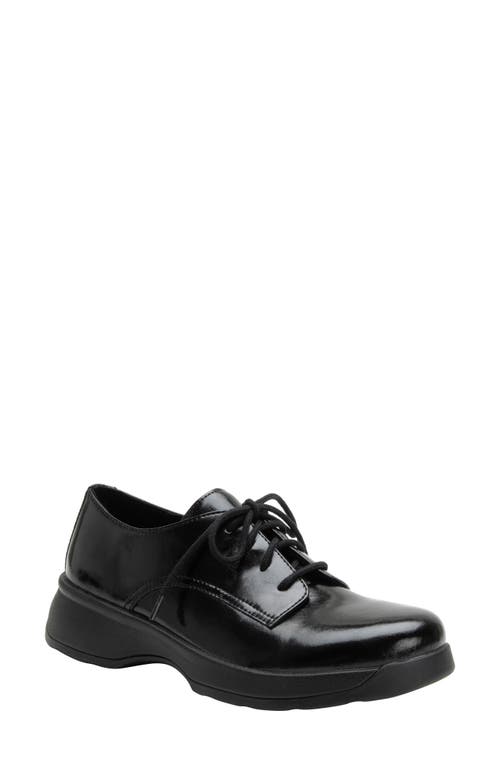 Alegria by PG Lite Joclyn Platform Derby in Dapper Black 