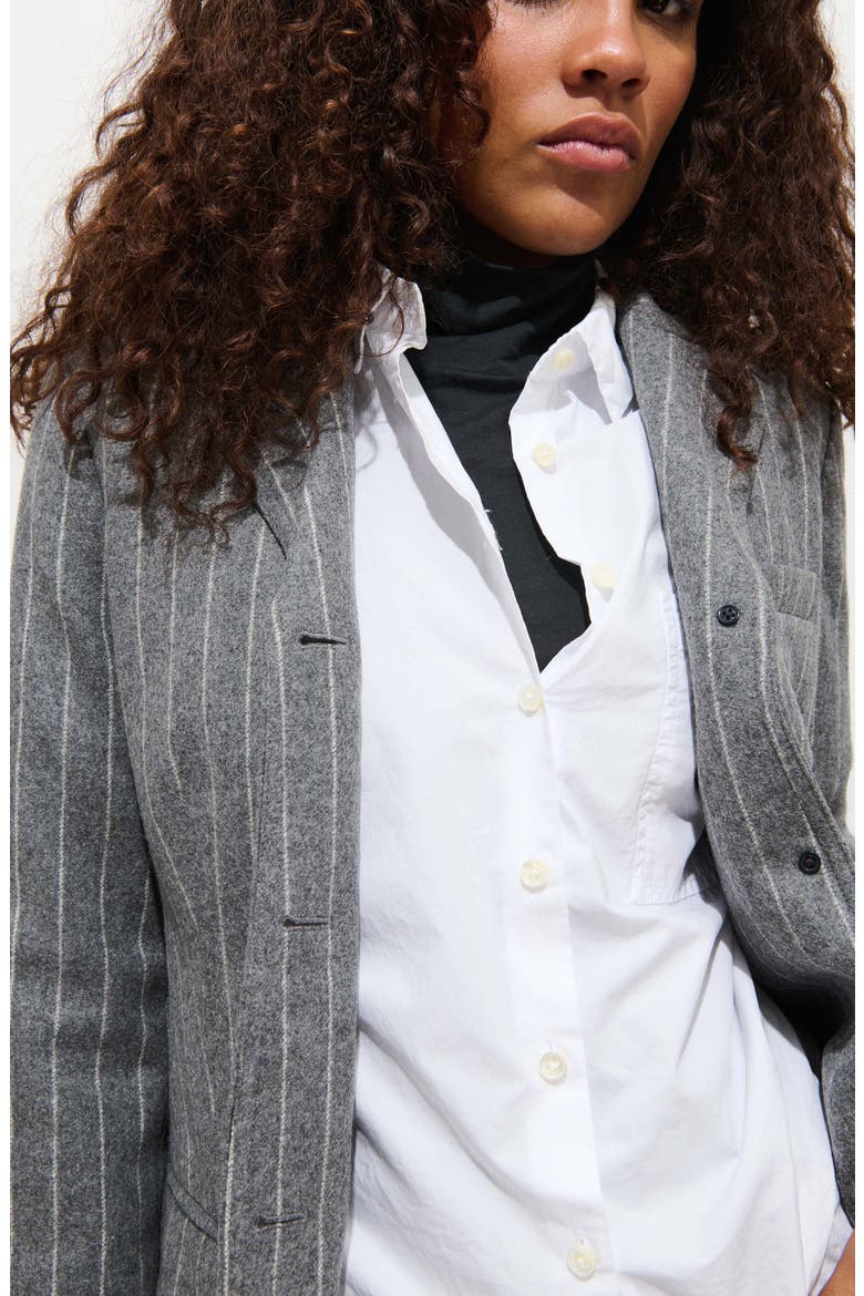 Chalkstripe Wool Blazer, Alternate, color, CHARCOAL CHALK STRIPE