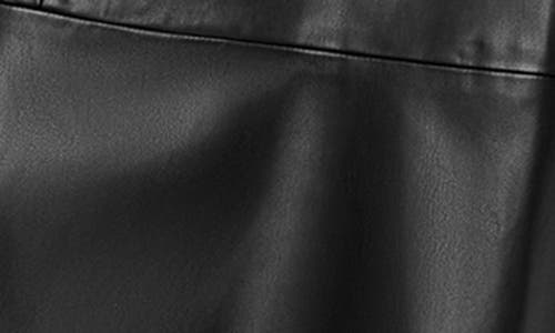 City Chic Untamed Belted Faux Leather Skirt In Black