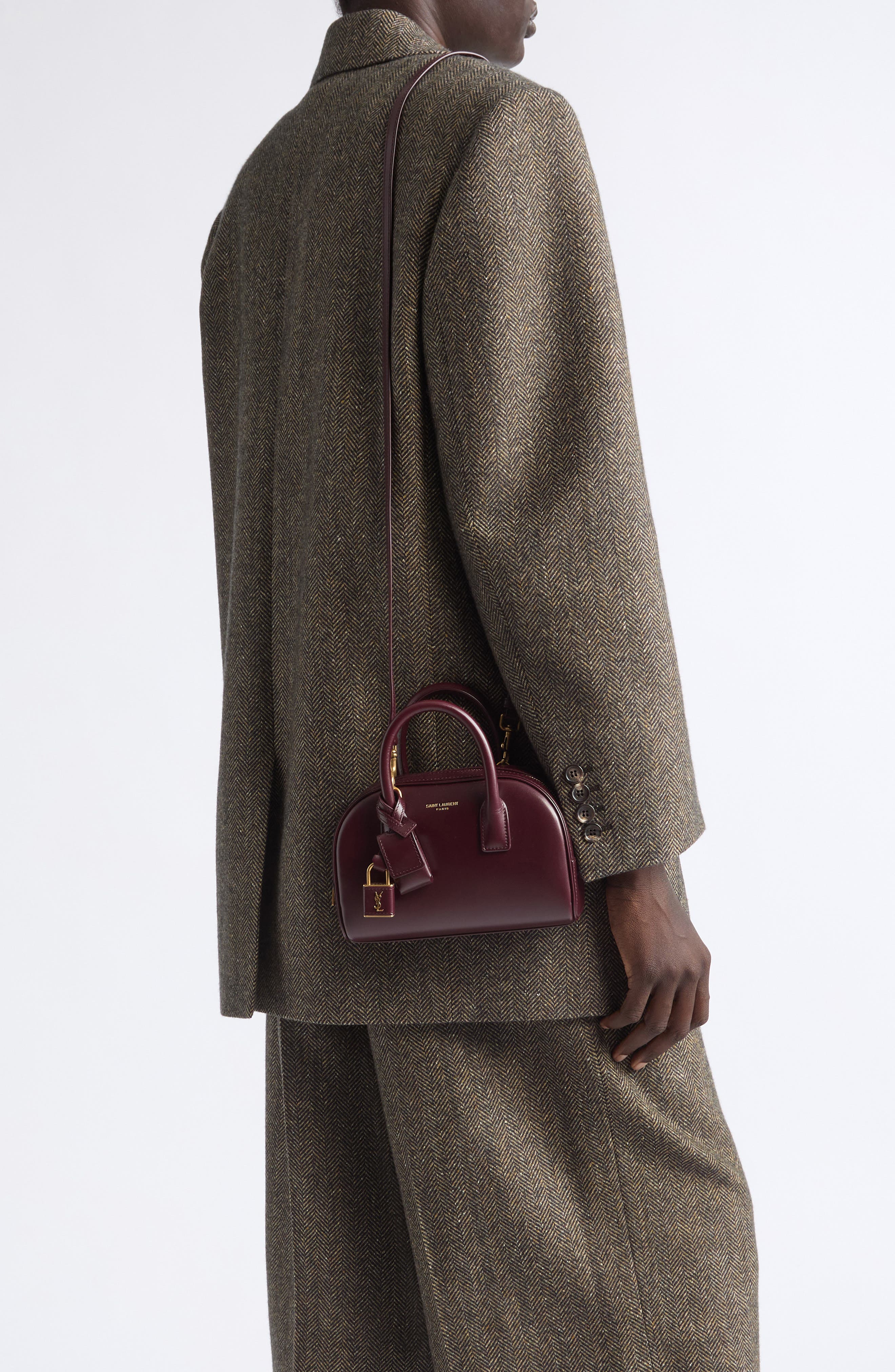 Mini Sac de Jour Boston Satchel, Alternate, color, ROUGE CABERNET