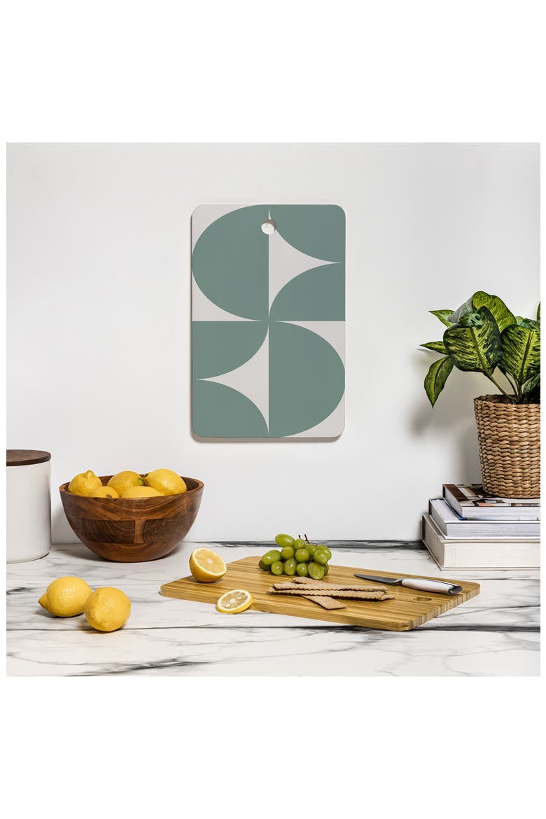 Bold Minimalism CXII Bamboo Cutting Board, Alternate, color, GREEN