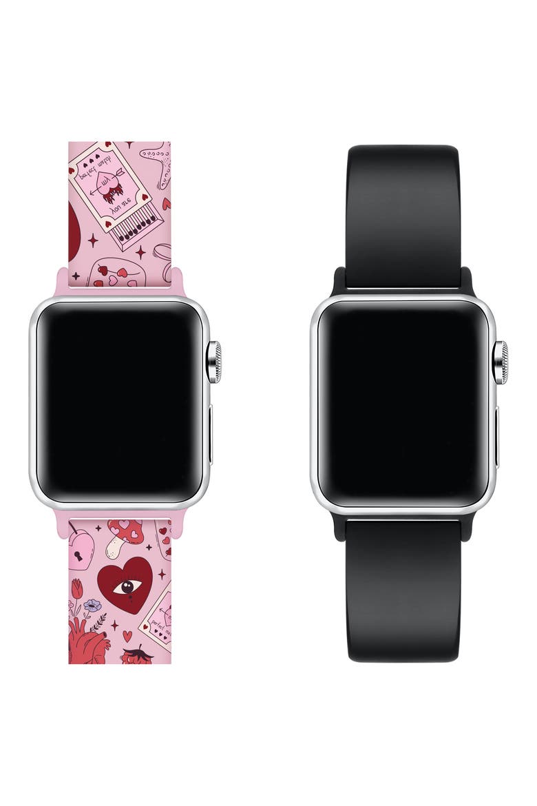 2-Pack Silicone Apple Watch® Watchbands, Alternate, color, ASSORTED