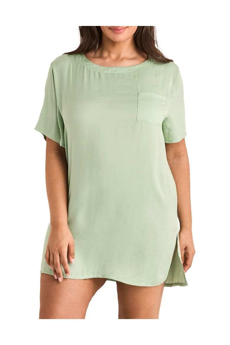 Krysta Sleepshirt, Main, color, Medium green