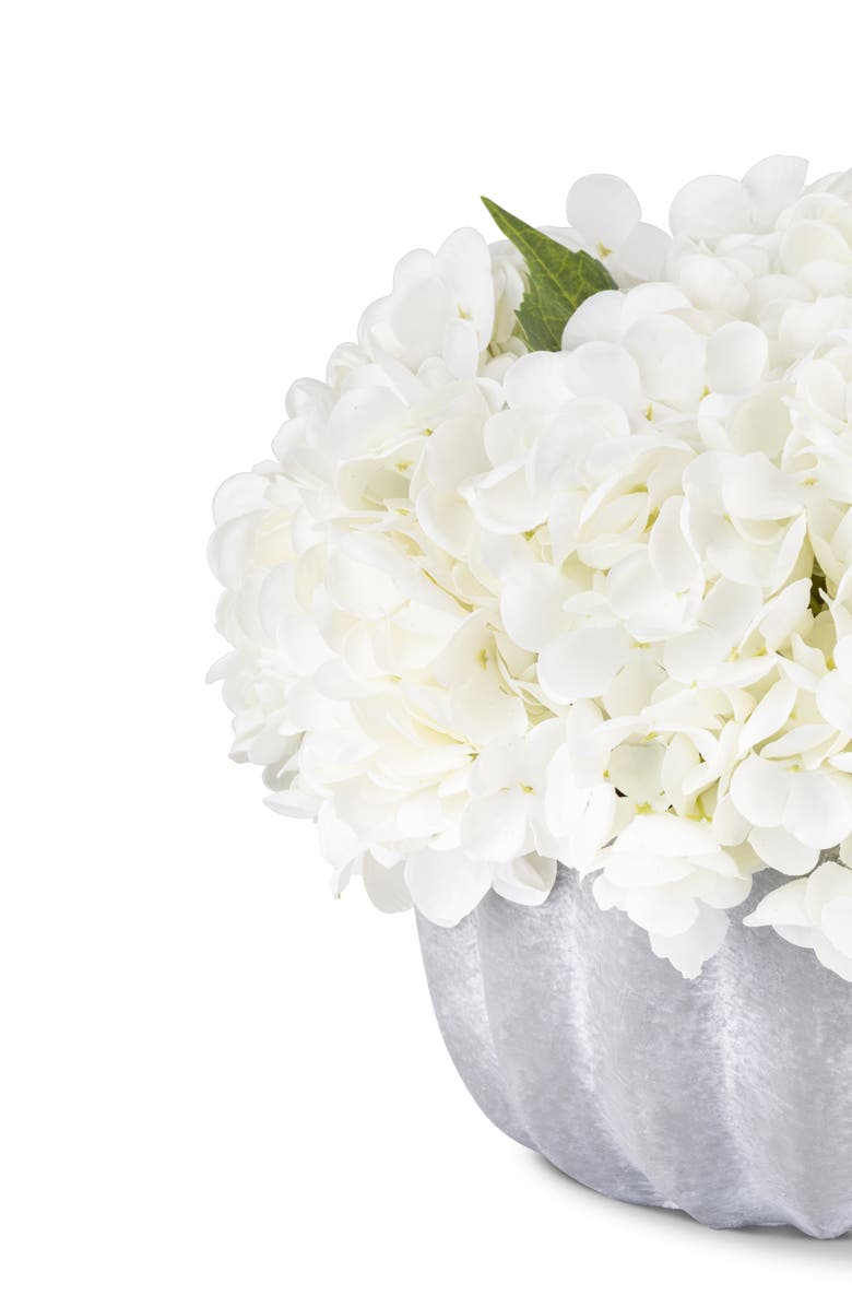 CocoBella Mareen RealTouch Hydrangea Arrangement, Alternate, color, Snow